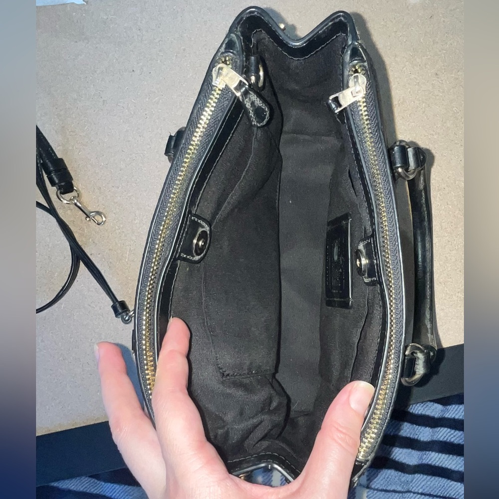 Coach Mini Surrey Carryall Brown and Black Satchel - Picture 4 of 10